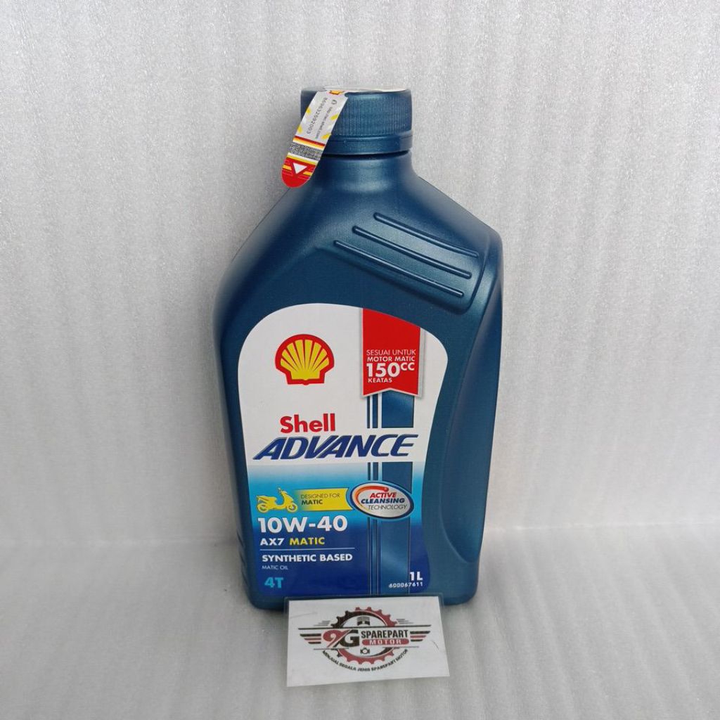 Jual Oli Shell Advance AX7 Matic 10W-40 4T 1L | Shopee Indonesia