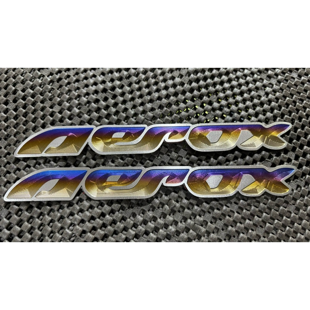 Jual EMBLEM TITANIUM LOGO TITAN TITANIUM AEROX MIO KAWASAKI RX KING PCX ...