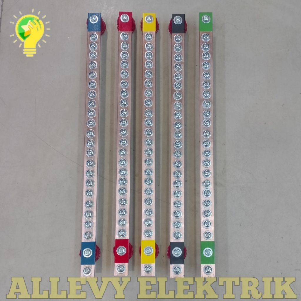 Jual BUSBAR 3X20 RSTN+GROUND PANJANG 40CM | Shopee Indonesia