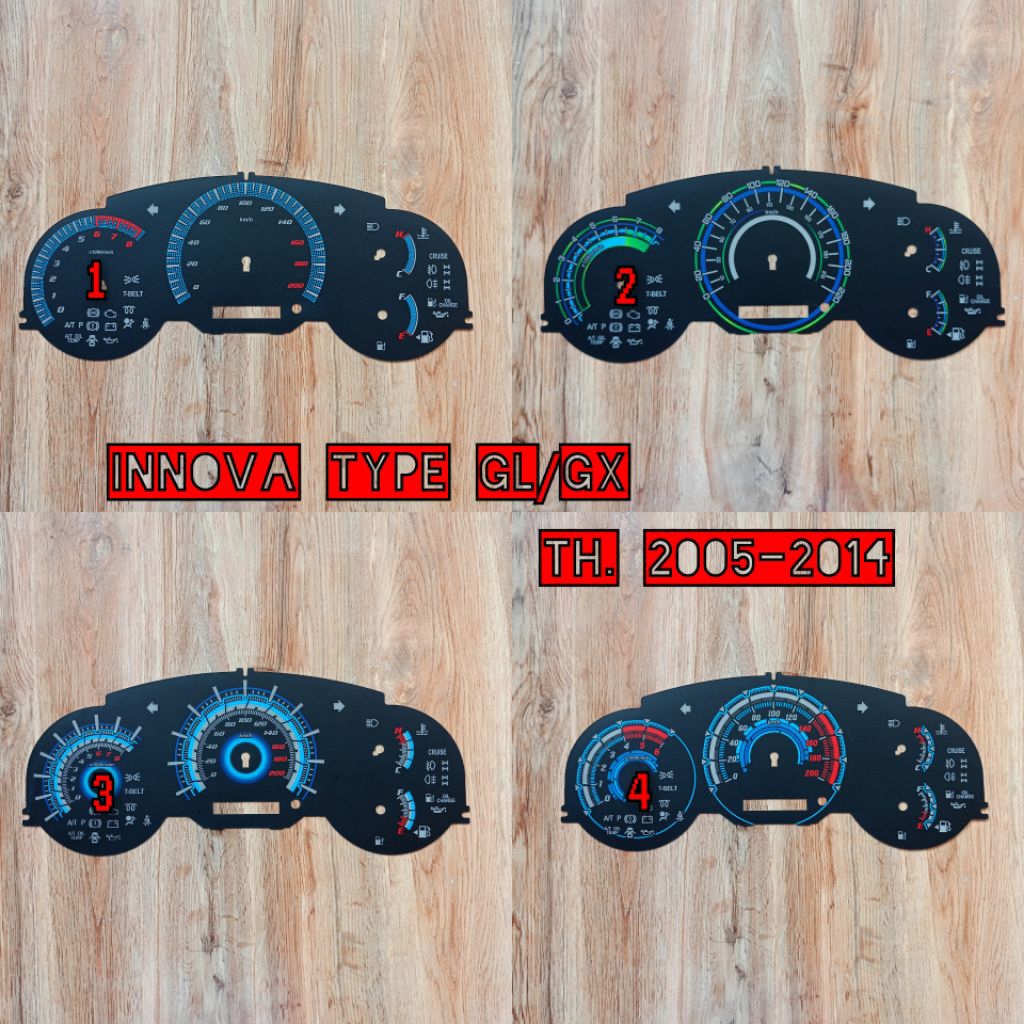Jual Papan Speedometer Variasi Kijang Innova Manual type G/E | Shopee ...