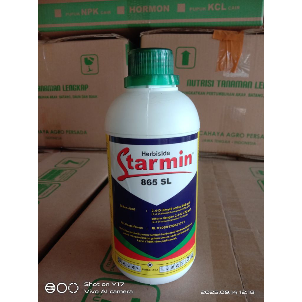 Jual STARMIN 855 SL 2,4 D Dimetil Amina 400 ml Pembasmi Gulma Rumput ...