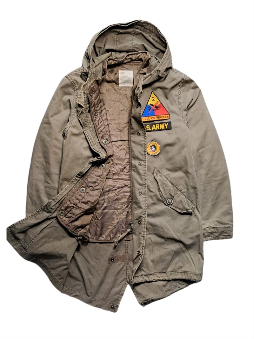 Jual field military jacket fishtail parka is army 2nd armored division ...