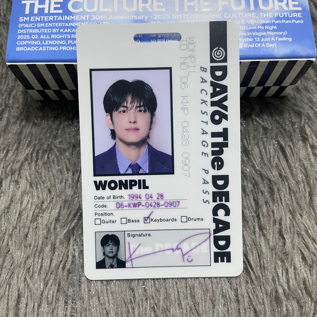 Day6 the decade dowoon ドウン whos fanトレカ DAY6 The Decade