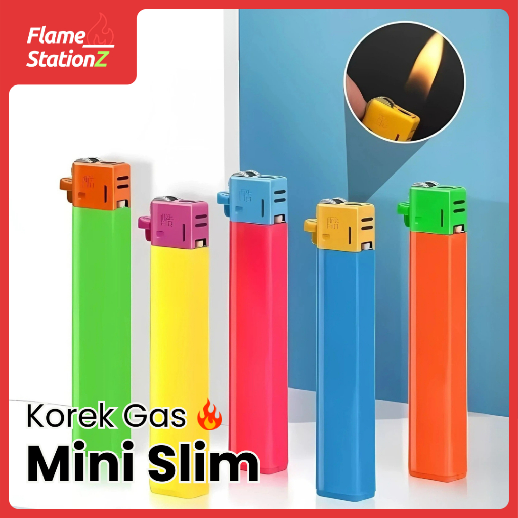 Jual Korek Api Gas Mini Slim Unik Banyak Warna | Shopee Indonesia