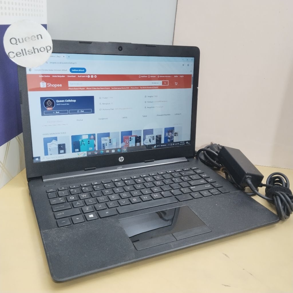 Jual LAPTOP HP 14-CM0XXX AMD E2 9000E 4GB 14INCH SECOND MULUS 