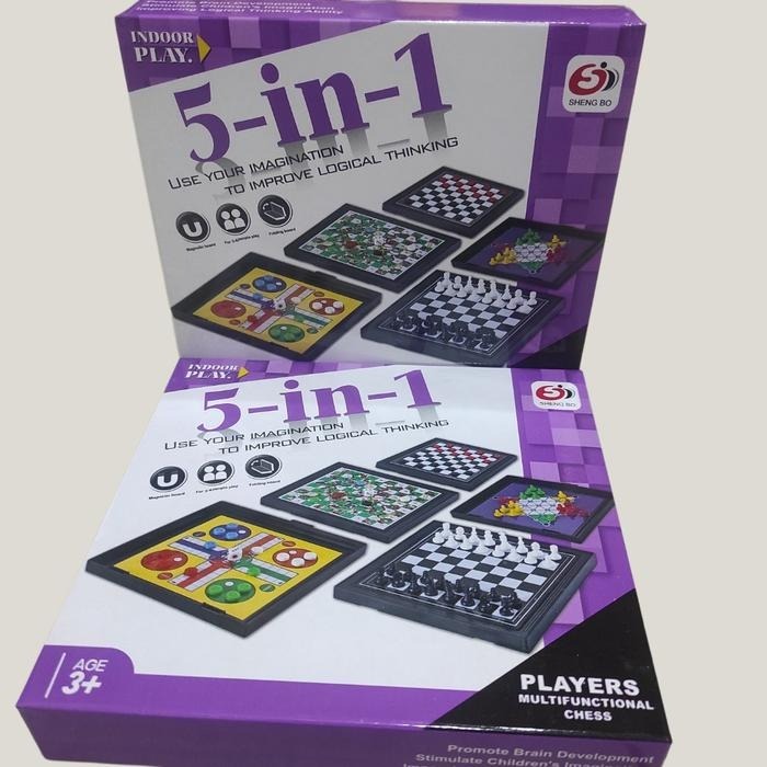 Jual Mainan Ular Tangga Magnet Board Game Magnetic 4 in 1 dan 5 in 1 ...