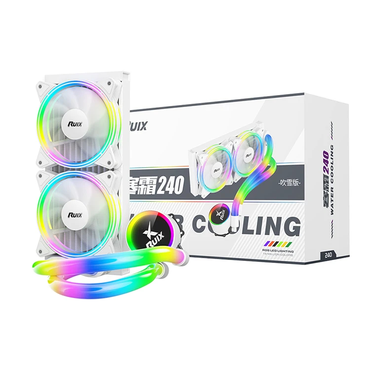 Jual TechTopia CPU Fan Cooler New RUIX 240 360 Liquid Cooler Triple Fan ...