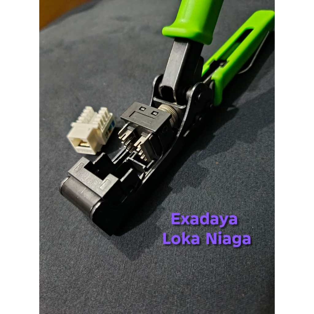 Jual 760B - Crimping Modular Jack RJ45 Keystone 90deg Cat5 Cat6 Modular ...