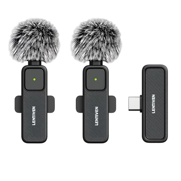 SALYS LENTIVEN Wireless Microphone Mic Wireless Clip On Microphone Mikrofon Lavalier HP Plug
