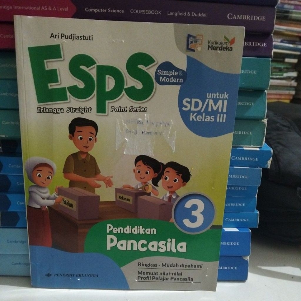 Jual Buku Pendidikan Pancasila untuk SD/MI kelas 3 penerbit erlangga ...