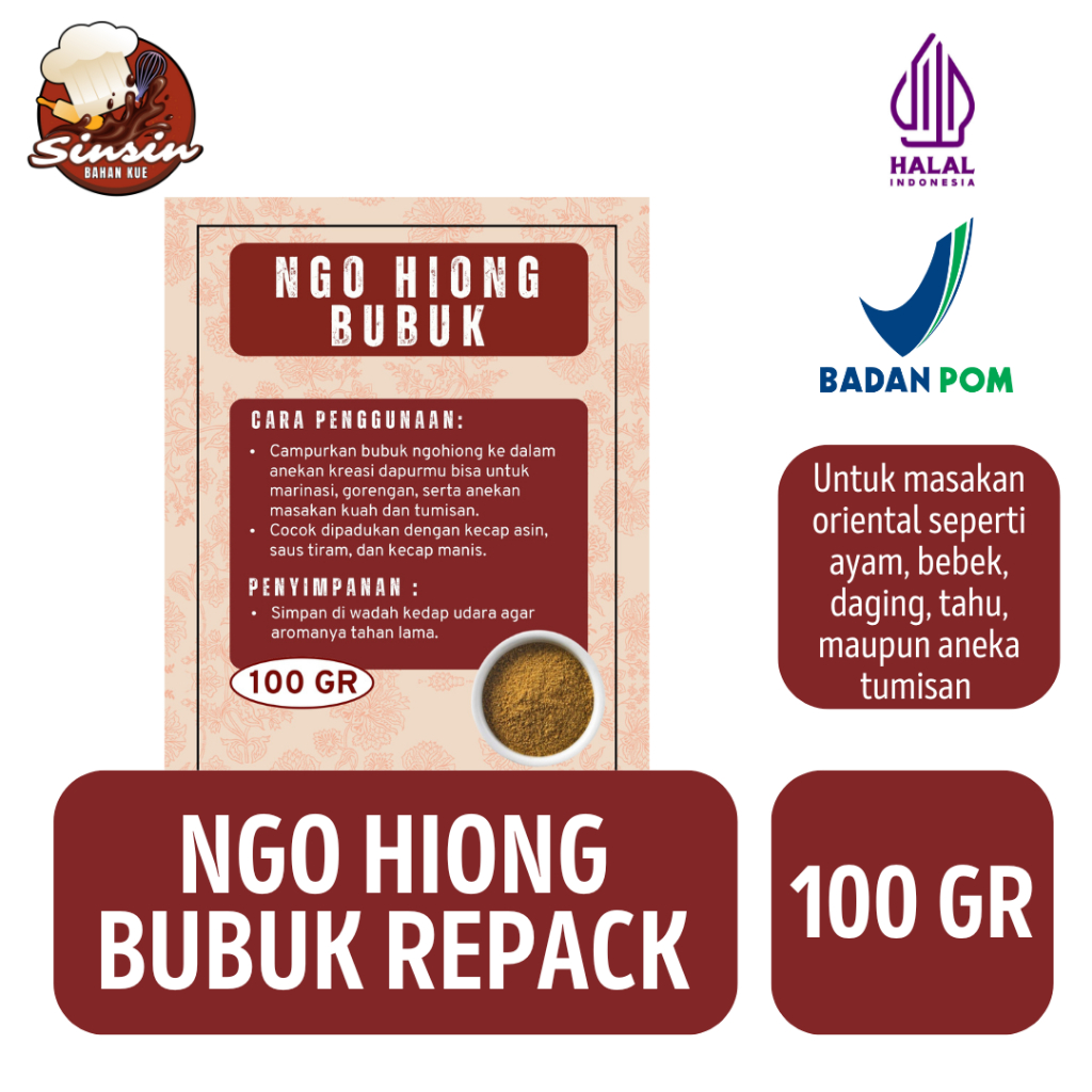 Jual Ngo Hiong Bubuk Repack [100GR] | Shopee Indonesia
