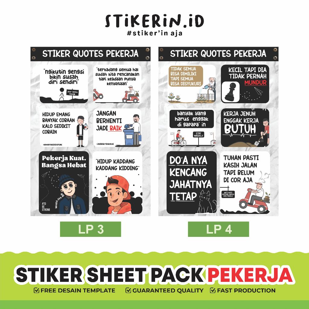 Jual Cetak Sticker Sheet A6 | VINYLGLOSSY | stiker Merchandise | Stiker ...