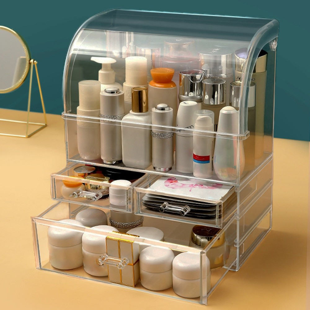 Jual Rak Kosmetik Dengan Laci Anti Debu Multifungsi / Tempat ...