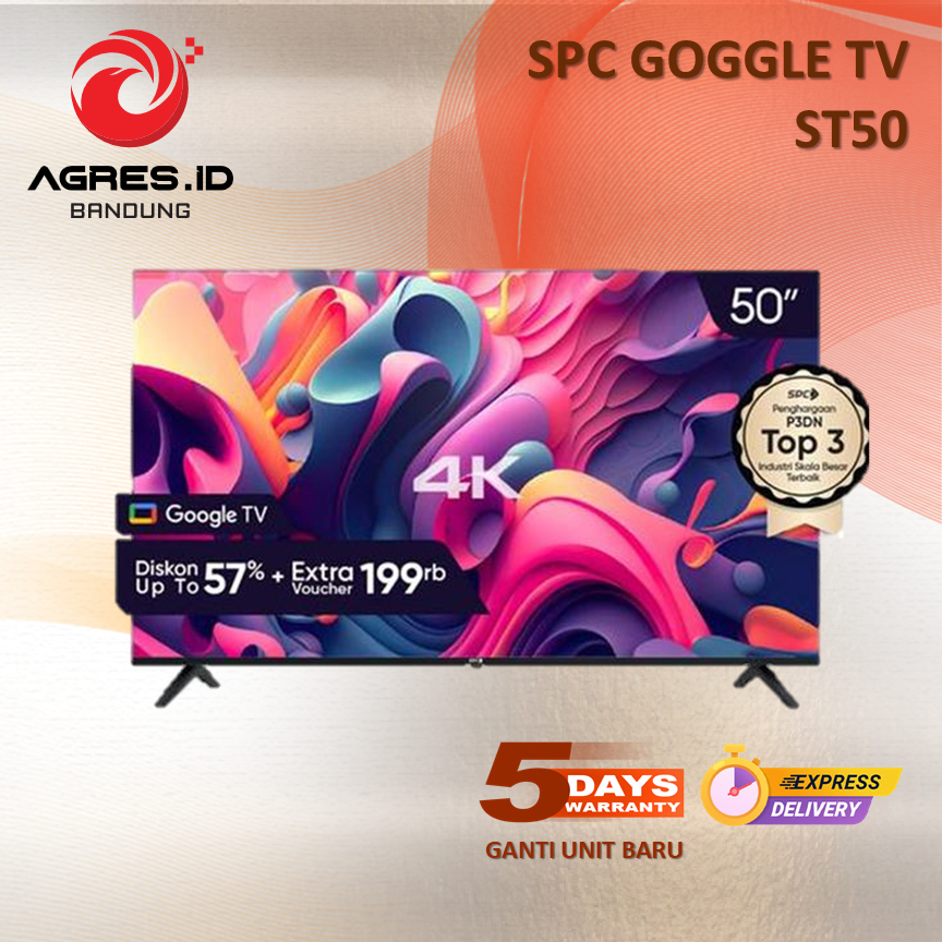 Jual SPC GOOGLE TV 50 INCH UHD 4K ST50 | Shopee Indonesia