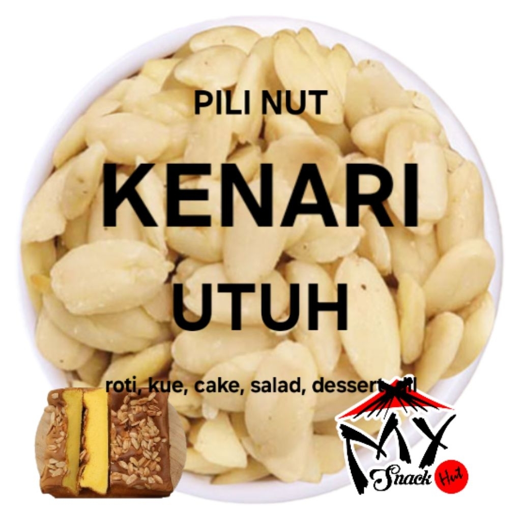 Jual KENARI UTUH 1KG MENTAH KACANG WHOLE PILI NUT CANARIUM OVATUM KUPAS ...