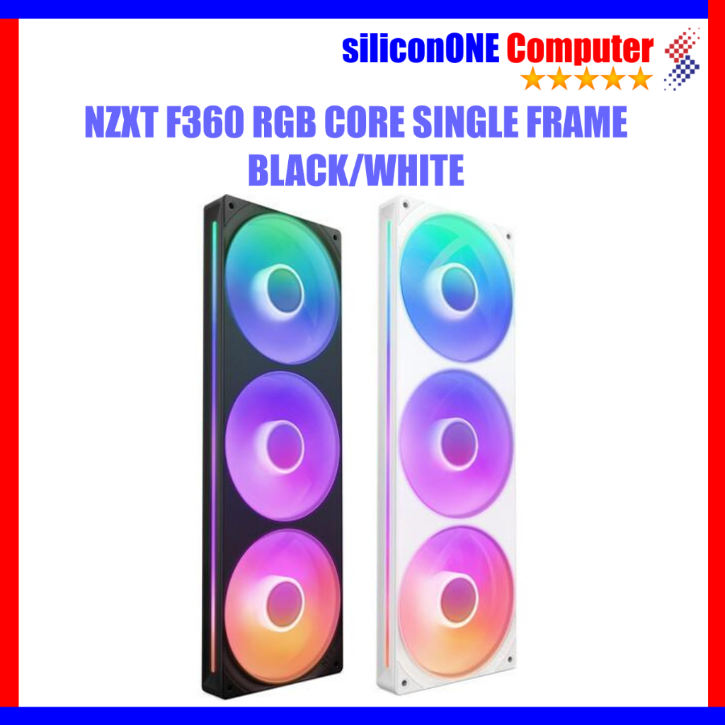 Jual NZXT F360 RGB Core Single Frame Black / White | Shopee Indonesia
