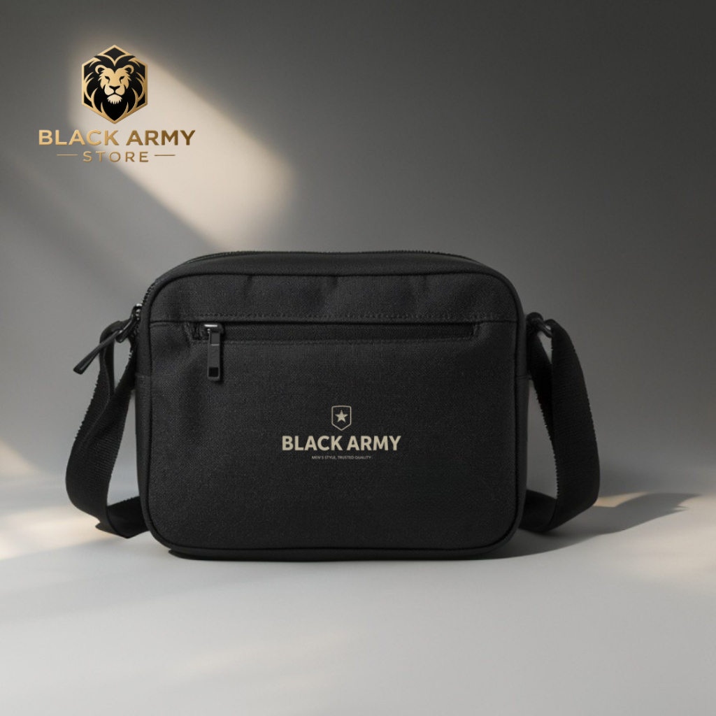 Jual Black Army Tas Selempang Pria Handbag Sling Bag Polyester Tactical ...