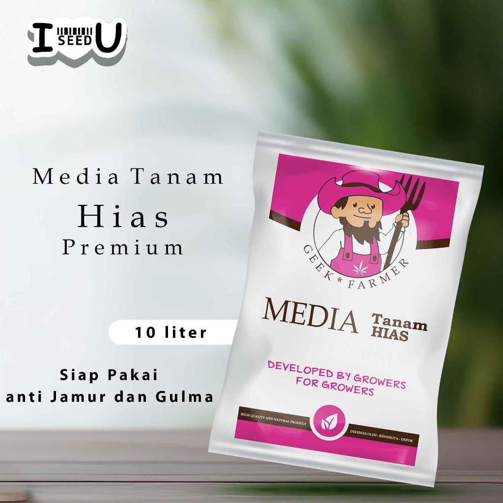 Media Tanam Tanaman Hias 10 Liter – Geek Farmer, Premium untuk Aglaonema, Monstera & Bunga