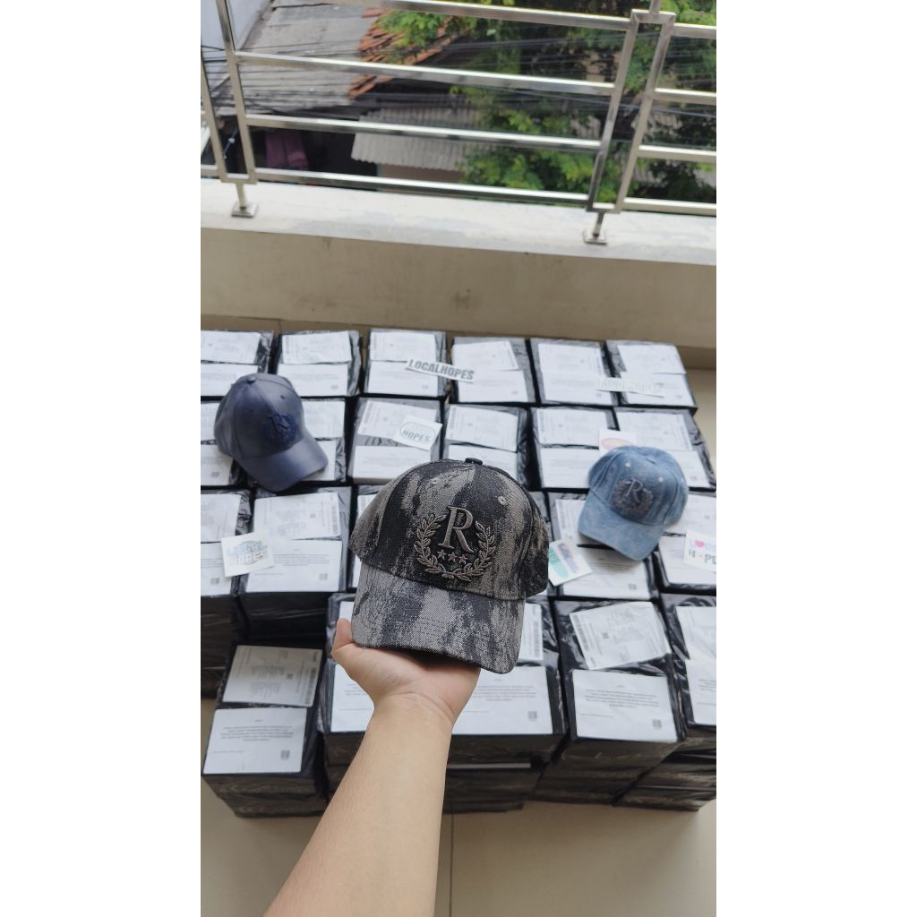 Jual [ORIGINAL & FREE BOX TAS SERUT] Rucas Marble Beige Cap // Gradient ...