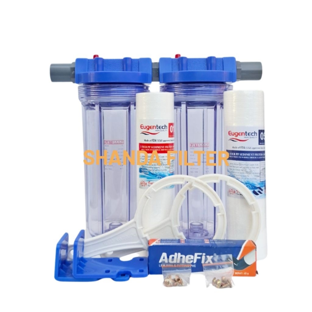 Jual Paket Filter Air 2 Saringan Untuk Air Kotor (Sedimen + Sedimen ...