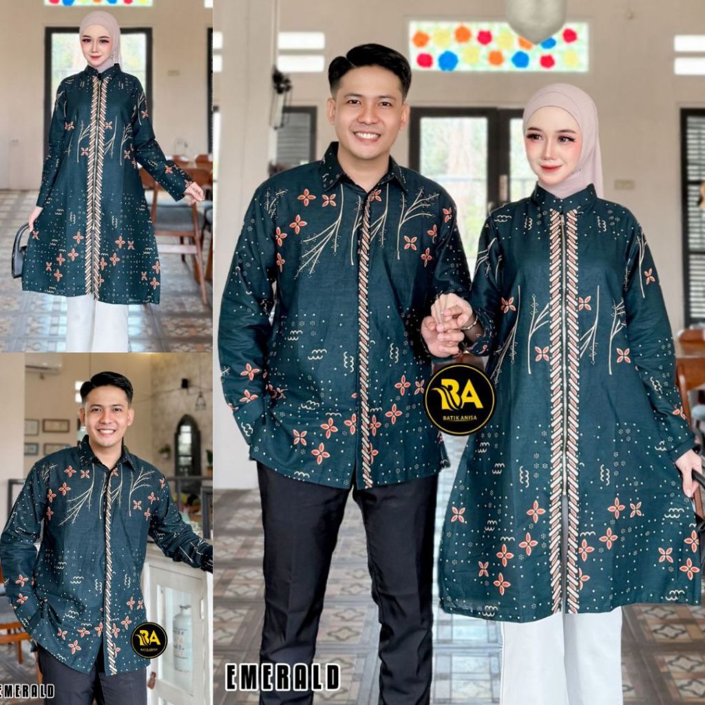 Jual Baju Batik Couple Batik Tunik Couple Modern Set Pakaian Couple ...