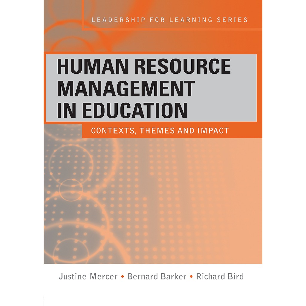 Jual Buku Human Resource Management in Education by Justine Mercer ...