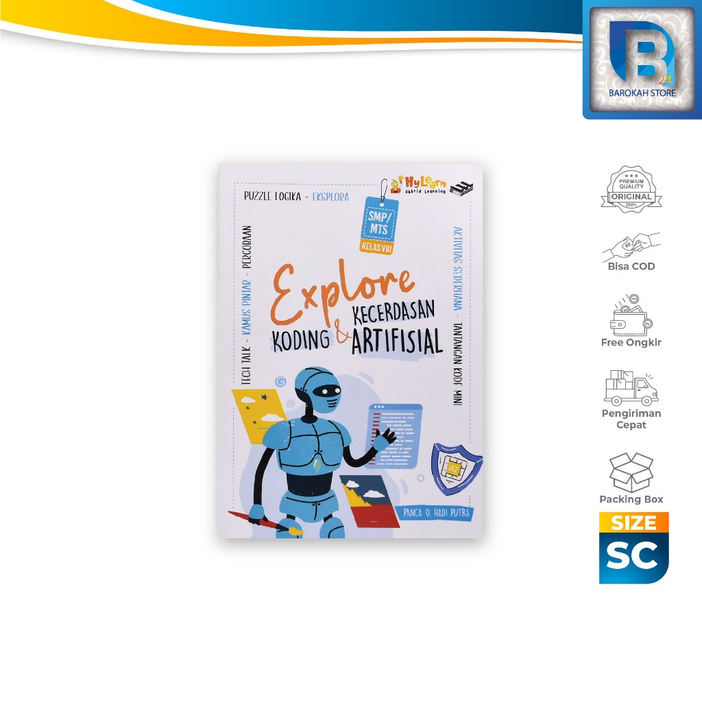 Jual Erlangga Explore Koding AI Kelas 8 SMP/MTs Kurikulum Merdeka Buku ...