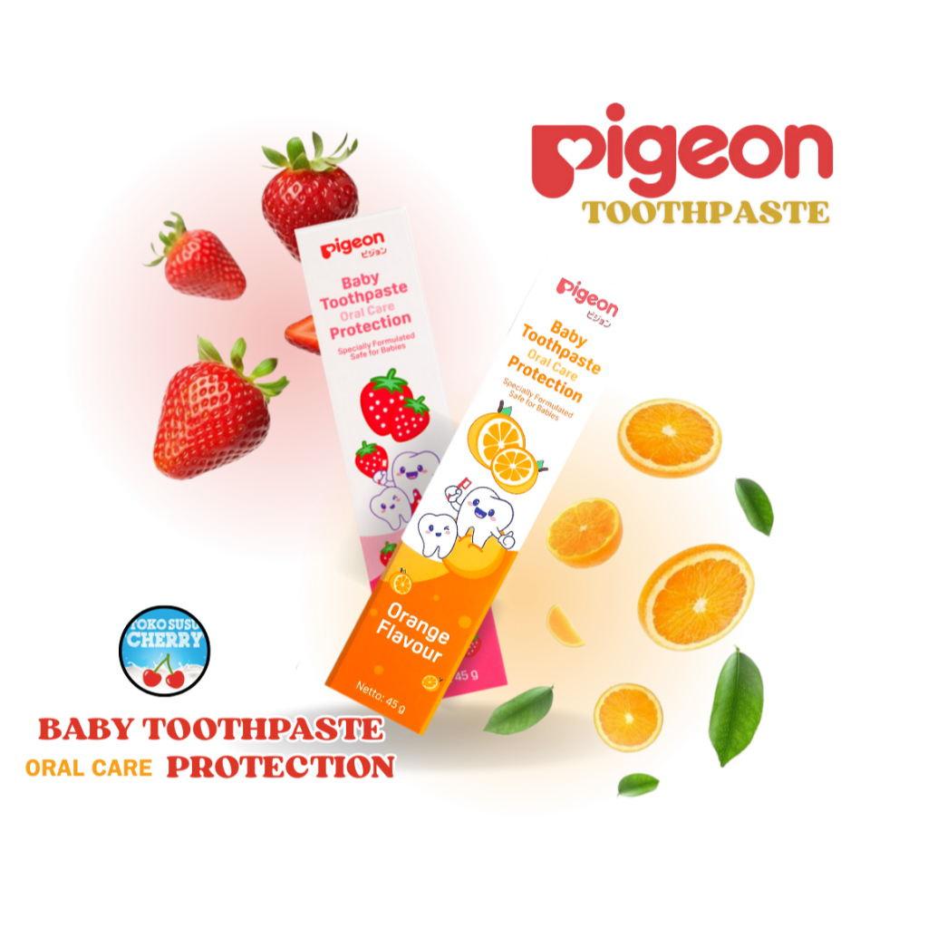 Jual PIGEON TOOTHPASTE oral care protection 45gr (jeruk/strawberry ...