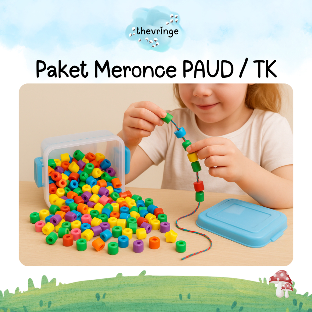 Jual Paket Meronce DIY Kalung Gelang Beads Anak Paud Prasekolah ...