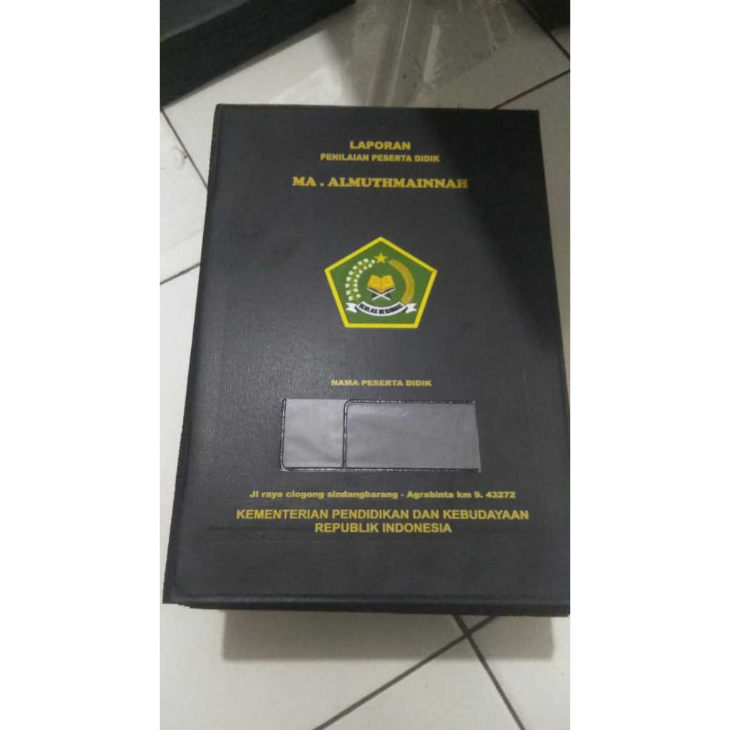 Jual Custom Map Sampul Raport Sekolah/Ijazah/Map Menu/Map Arsip ...