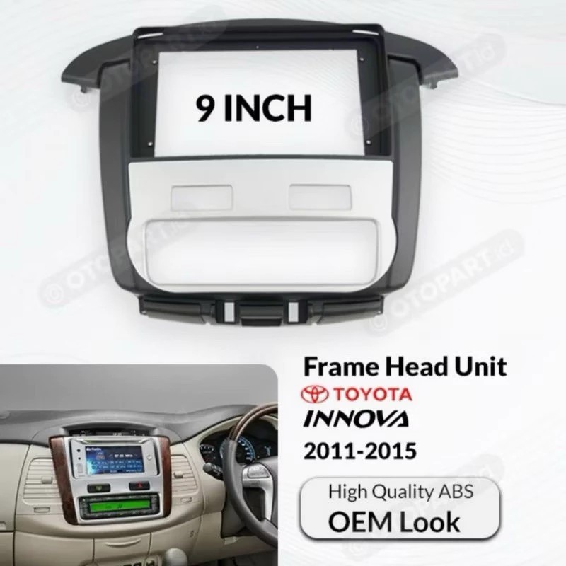 Jual Frame Toyota Innova Type V AC Digital Untuk Head unit Android 9 ...