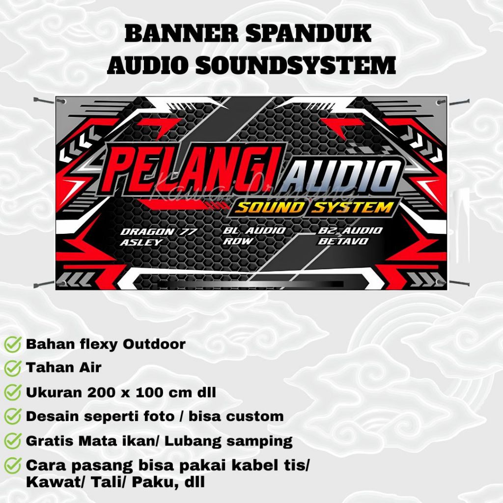Jual Spanduk Banner MMT Audio 200x100 Cm Murah | Shopee Indonesia