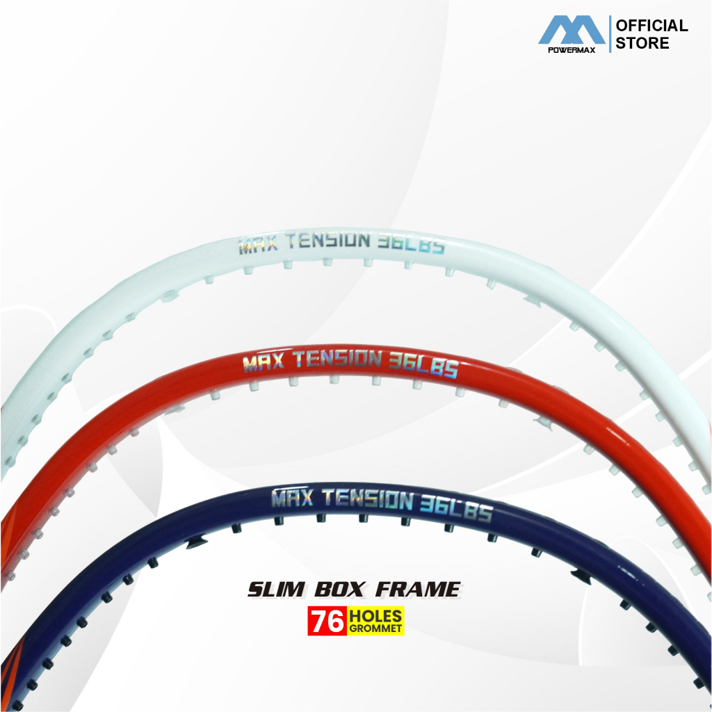 Jual POWERMAX Badminton Raket Hector 12 Original 4U 35 Lbs Built-in T ...