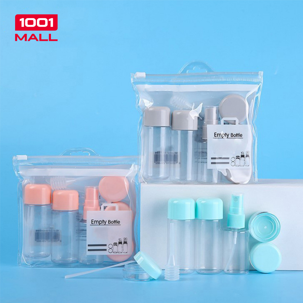 Jual Botol Travel Set Isi 8 pcs Toiletries Kit Set | Shopee Indonesia