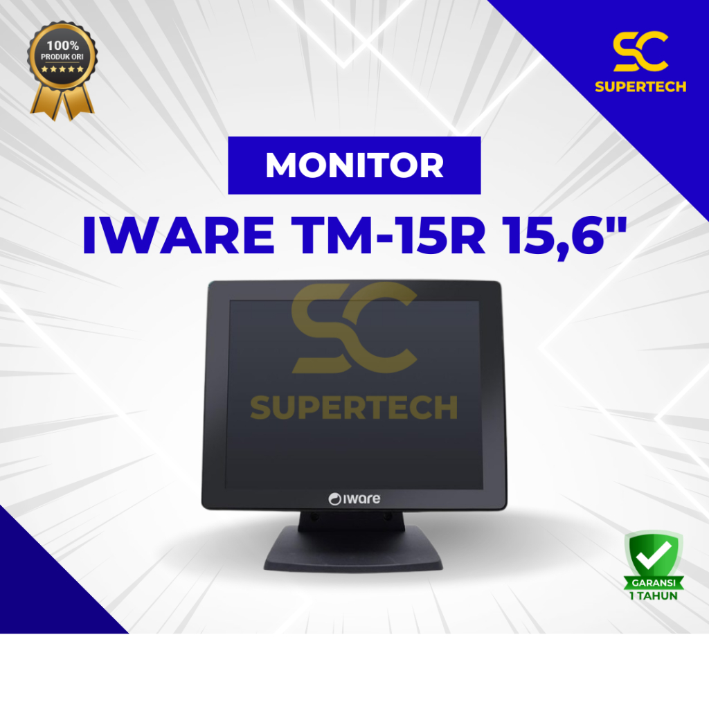 Jual LED MONITOR TOUCH SCREEN IWARE TM-15R (15'6
