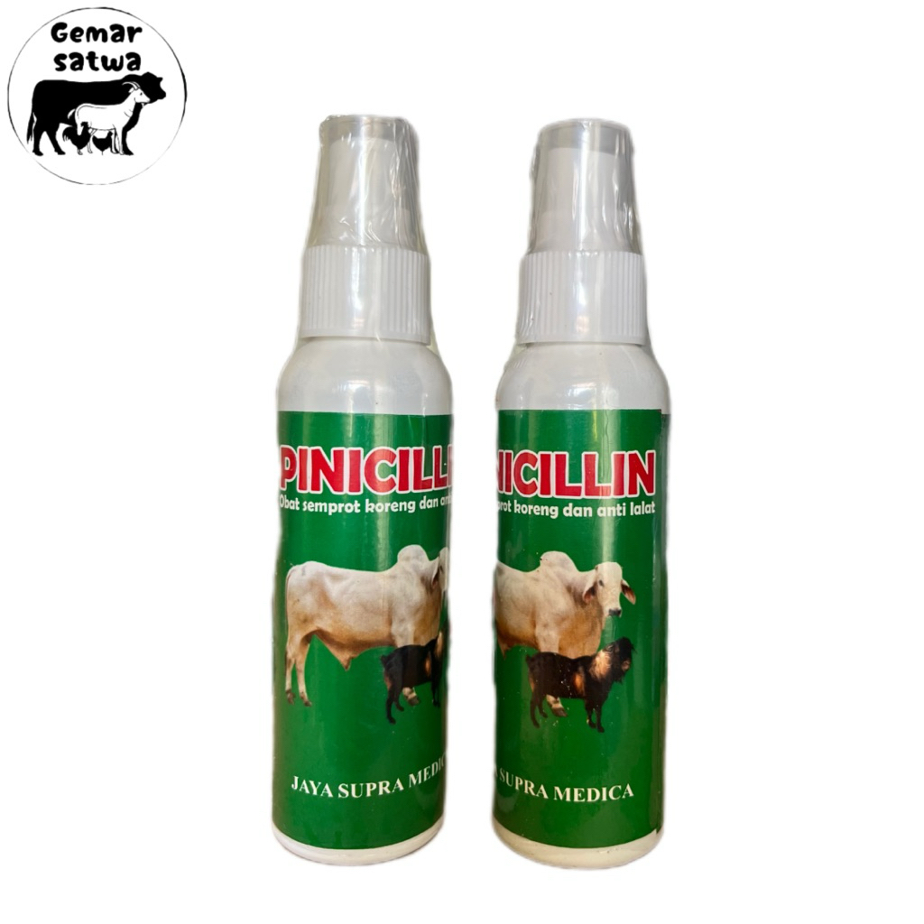 Jual PINICILIN SPRAY 100 ml Obat semprot koreng itu kudis untuk hewan ...