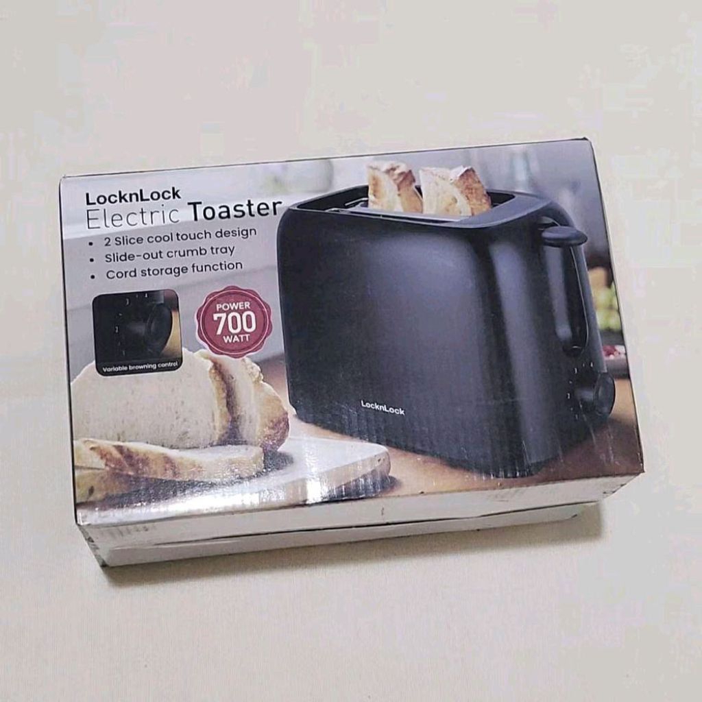 Jual LocknLock Electrik Toaster Black Pemanggang Roti 700 Watt | Shopee ...