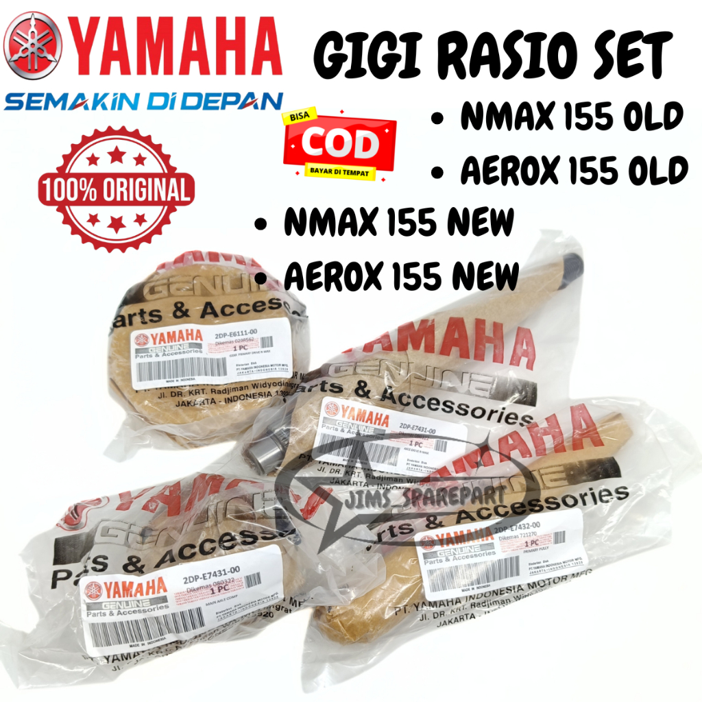 Jual GIGI RASIO SET YAMAHA 2DP NMAX AEROX 155 OLD LAMA NEW BARU GEAR ...
