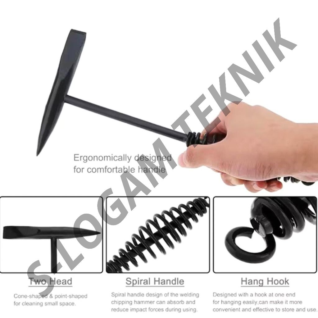 Jual 500G Welding Chipping Hammer Palu Per Las Lancip Palu Ketok Karat ...