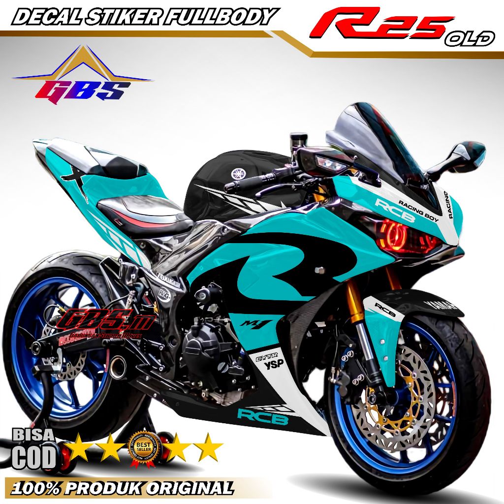 Jual TERBARU Decal Stiker Fullbody R25 OLD R3 Sticker Motip Rcb ...