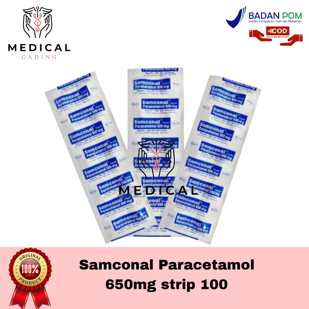 Jual Samconal Strip 10 Tablet - Paracetamol 500 | Shopee Indonesia