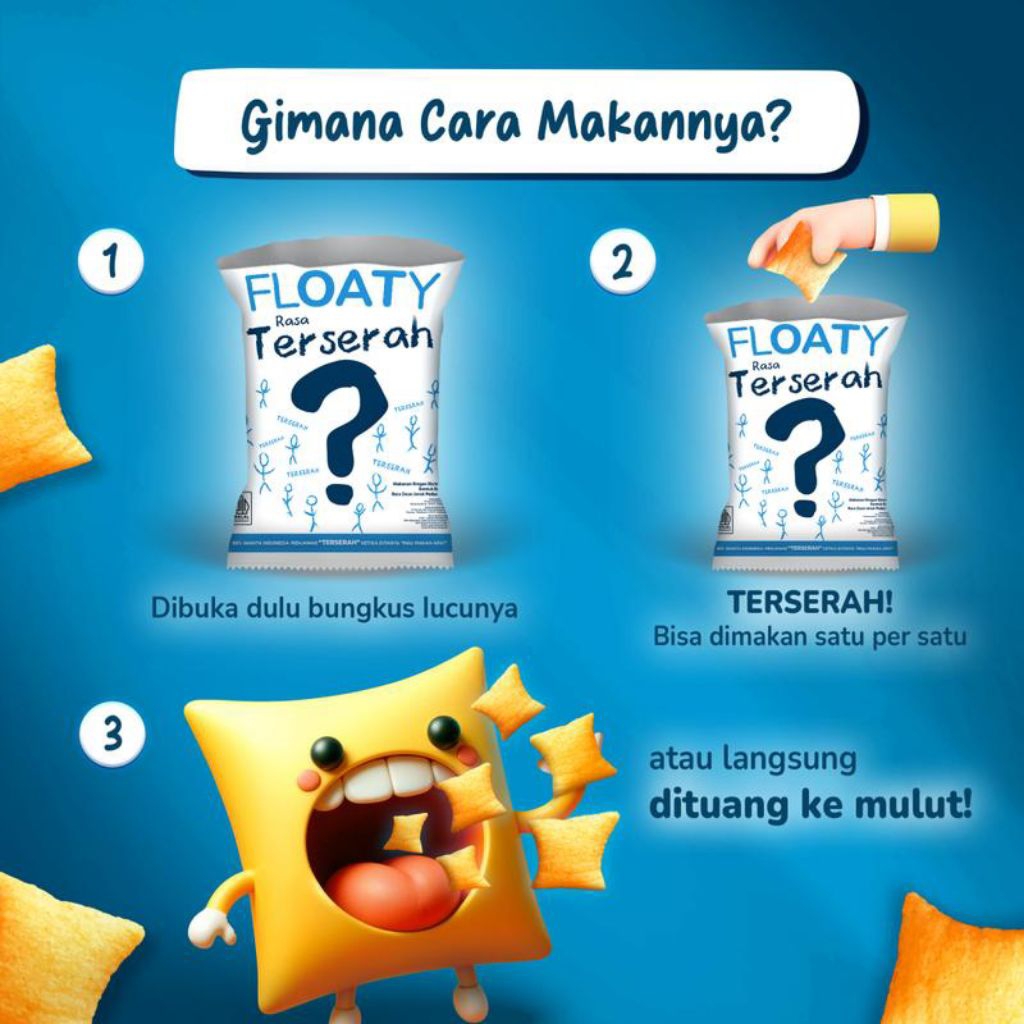 Jual FLOATY SNACK BARU RASA TERSERAH 60gr SNACK RASA PEDAS DAUN JERUK ...