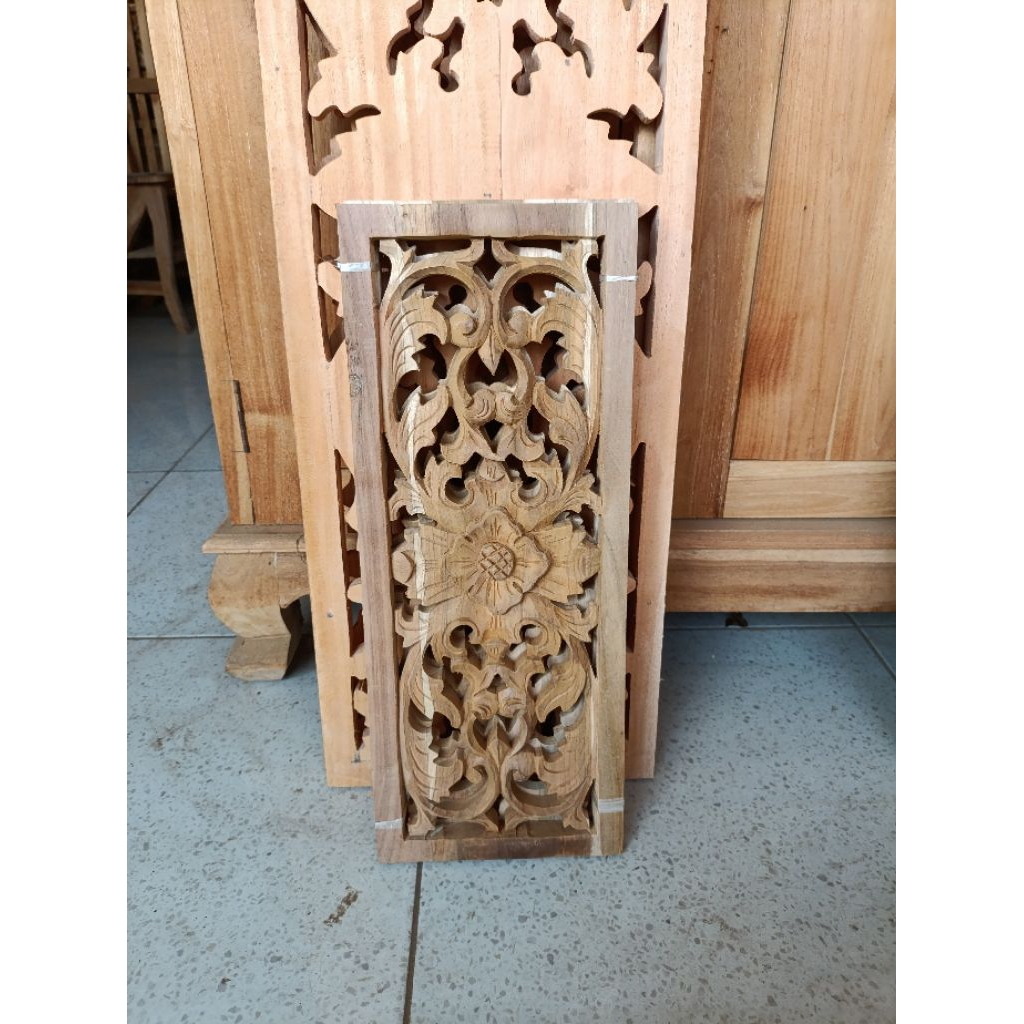 Jual Ornamen ukir ukiran kayu Loster angin angin dekorasi dinding ...