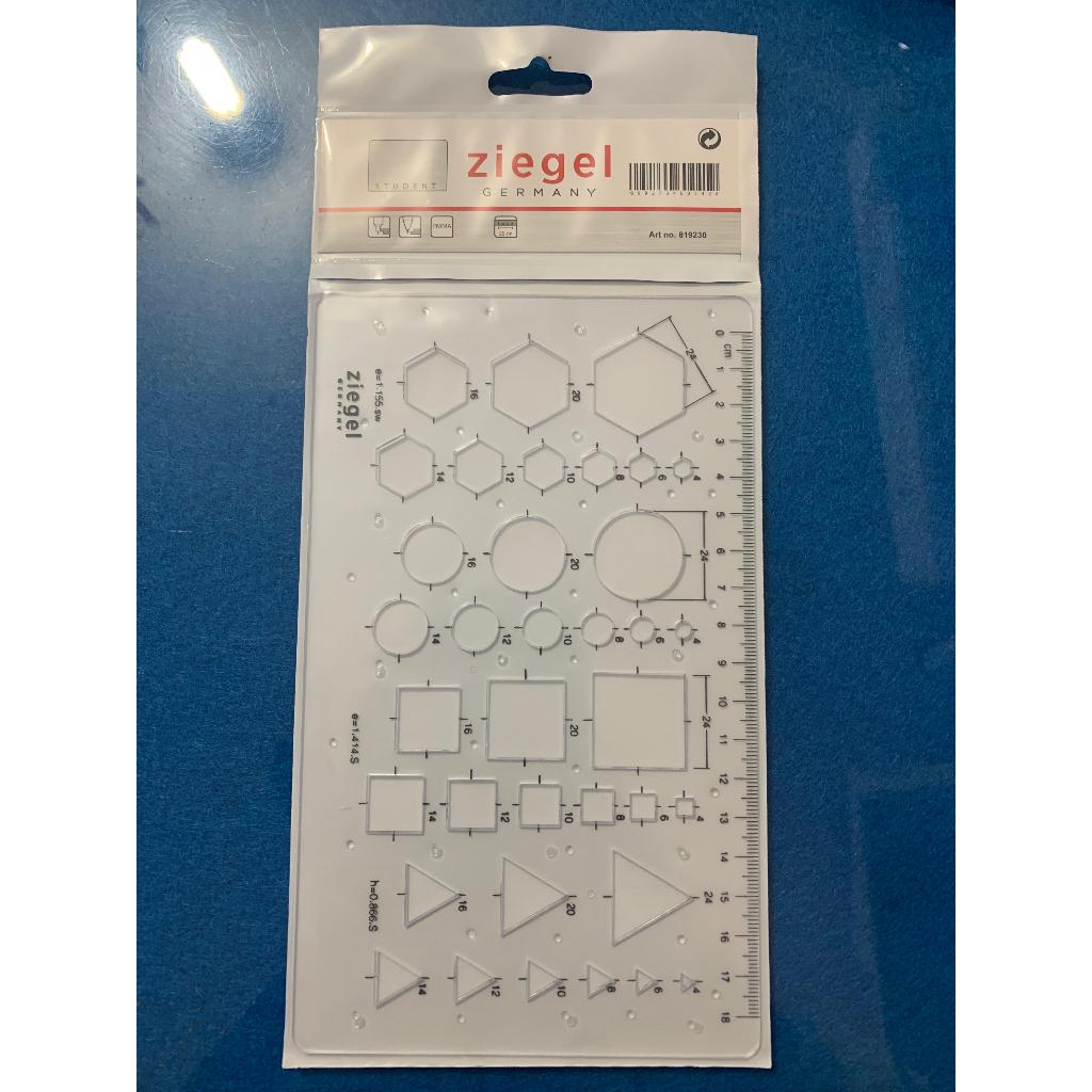 Jual ZIEGEL TEMPLATE RULER | PENGGARIS CETAKAN GEOMETRI | ART NO ...