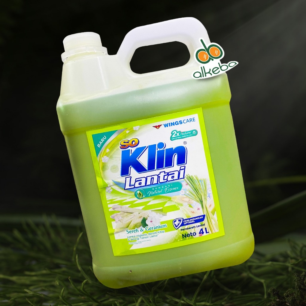 Jual So Klin Floor Cleaner Lantai Sereh Jerigen 4 Liter / Sabun Pel ...