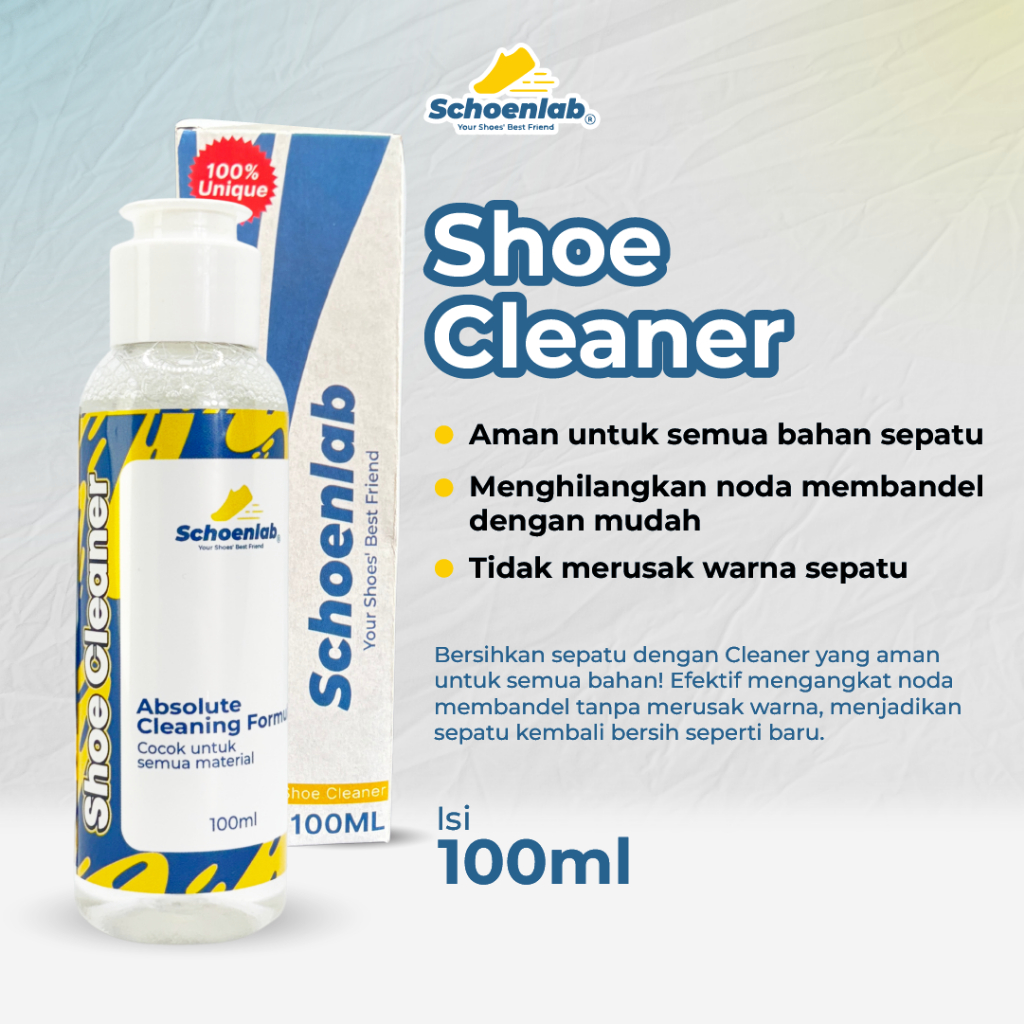 Jual Schoenlab Shoes Cleaner Sepatu Putih & Warna | Sabun Cuci Sepatu ...