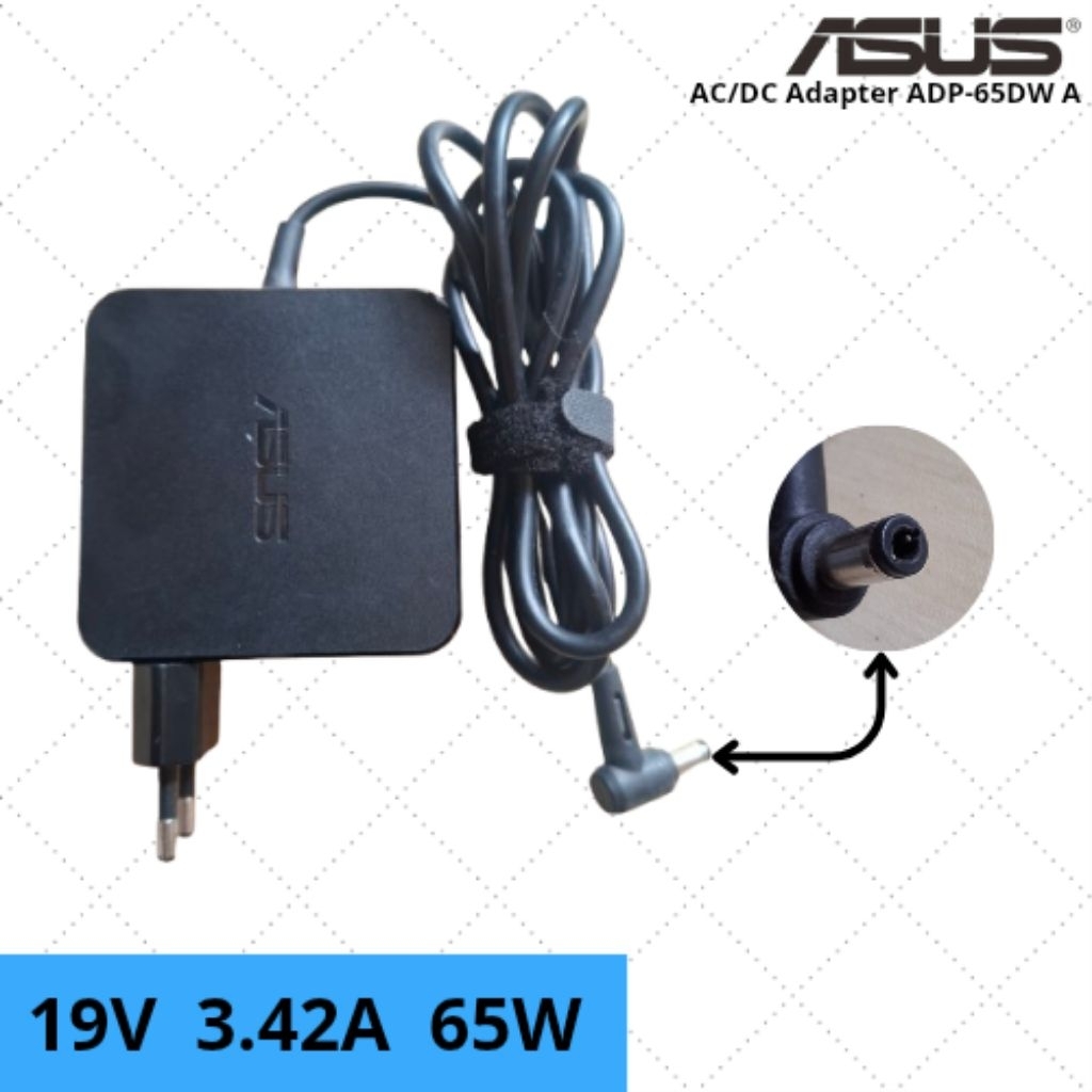 Caricabatterie Universale 65W Per ASUS - 19V 3.42A, Adattatore AC Con Spinotto 4.0mm, Usato Ma Funzionante