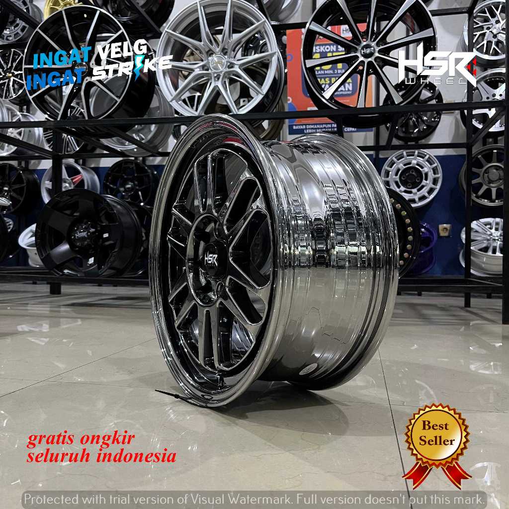 Jual REKOMENDASI VELG R16 WARNA BLACK CHROME BUAT BRIO, MOBILIO, CALYA ...