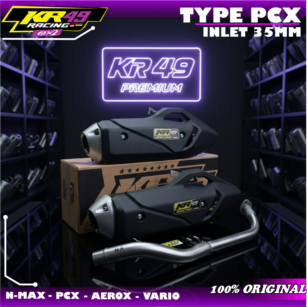 Jual Knalpot standar racing tipe tabung PCX pnp Vario 160 Racing Adem ...