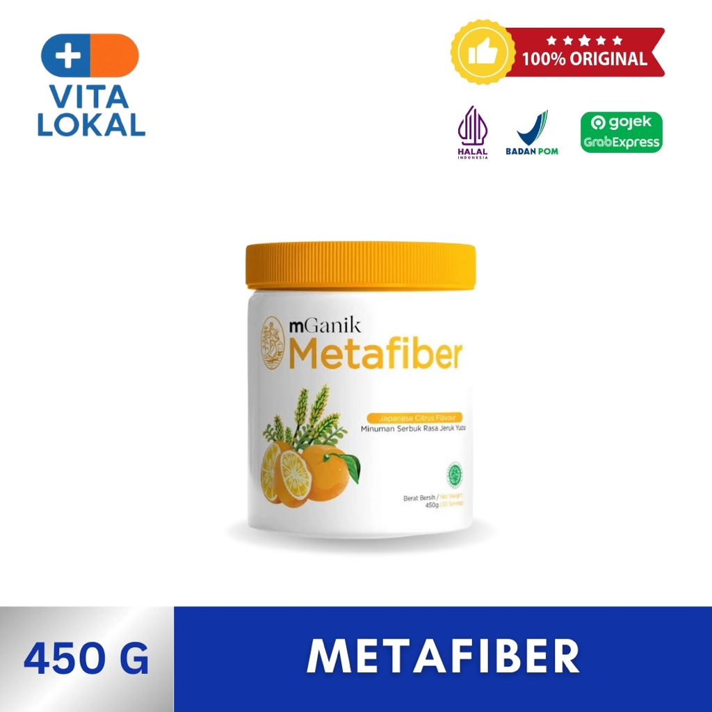 Jual mGanik Metafiber 450 gr Suplemen Serat Fiber Diabetes Alami Sugar ...